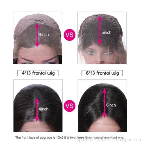 Top Selling Imported Transparent/blown 13*4 13*6 full Brazilian Human Hair Wig Unprocessed Lace Front 12A Water  Wave Wigs